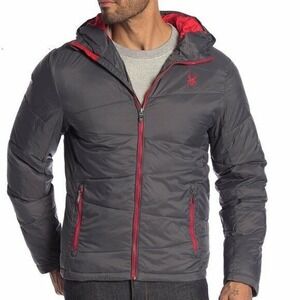 SPYDER Men's Nexus Puffer Jacket‎ Polar grey ThermaWeb Size Medium M